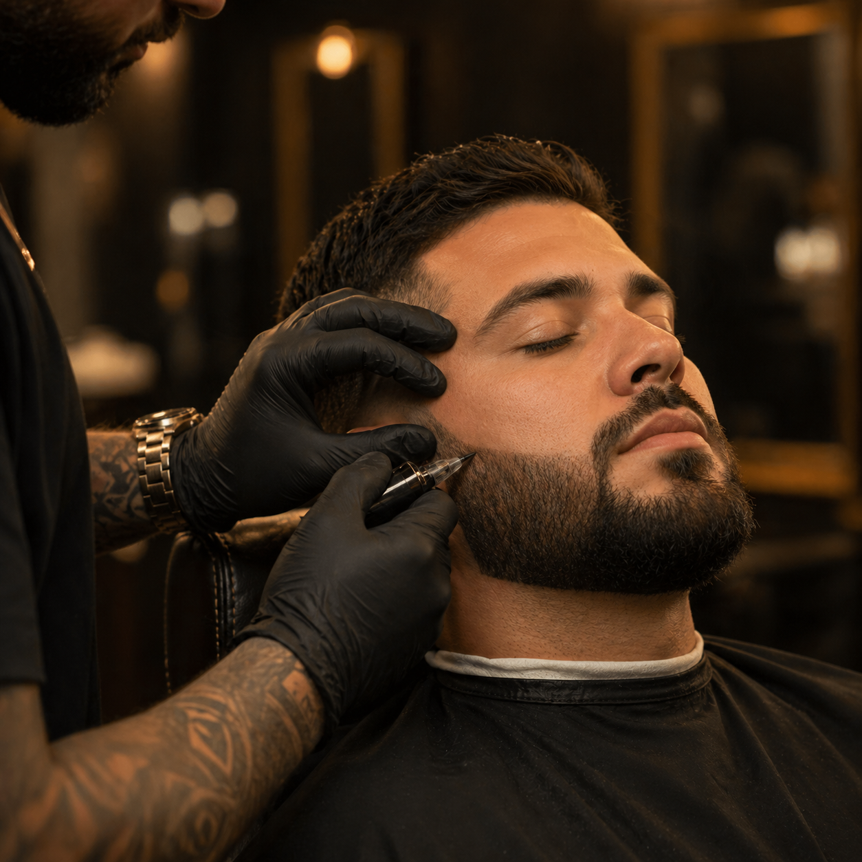 PIGMENTAÇÃO NA BARBA BRAVUS BARBEARIA